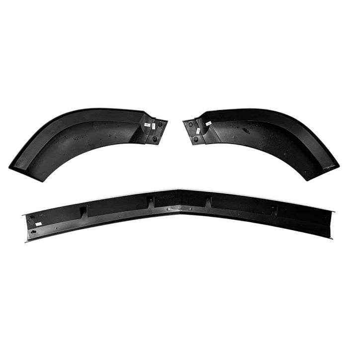 Black front splitter Mercedes C-Class W204 AMG Line three-piece aerodynamic kit