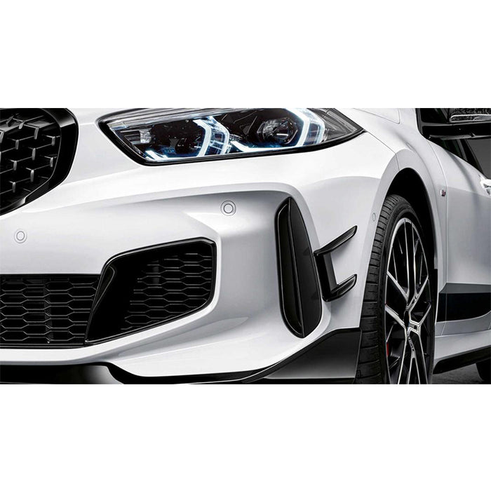 Forkofanger Canards til BMW 1-Serie F40 M Sport (2019-2022) – Blank Sort