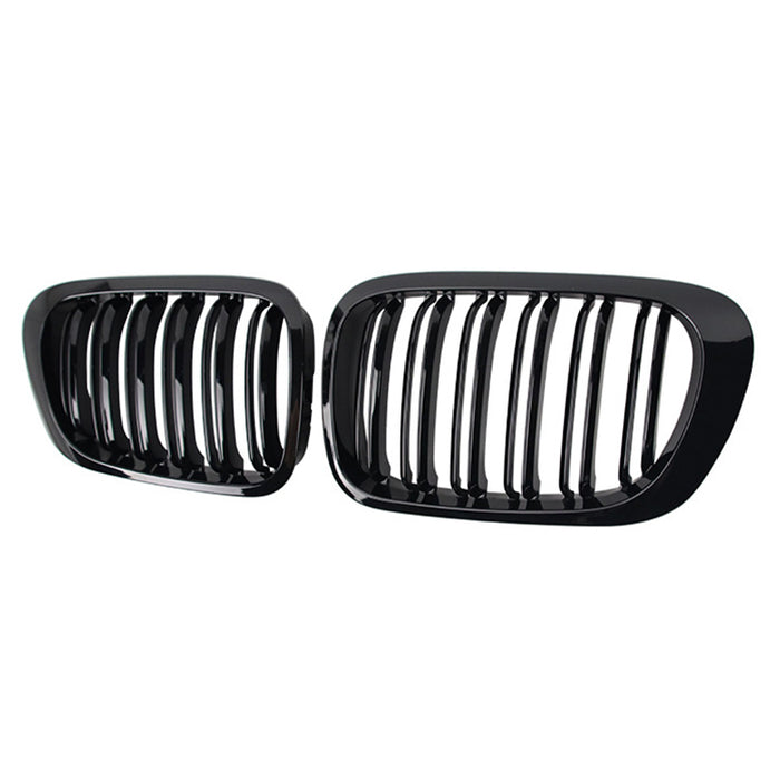 Nyrer Sæt – Front Dobbelt Gitter Grill til BMW E46 2-dørs (1998–2001) – Blank Sort