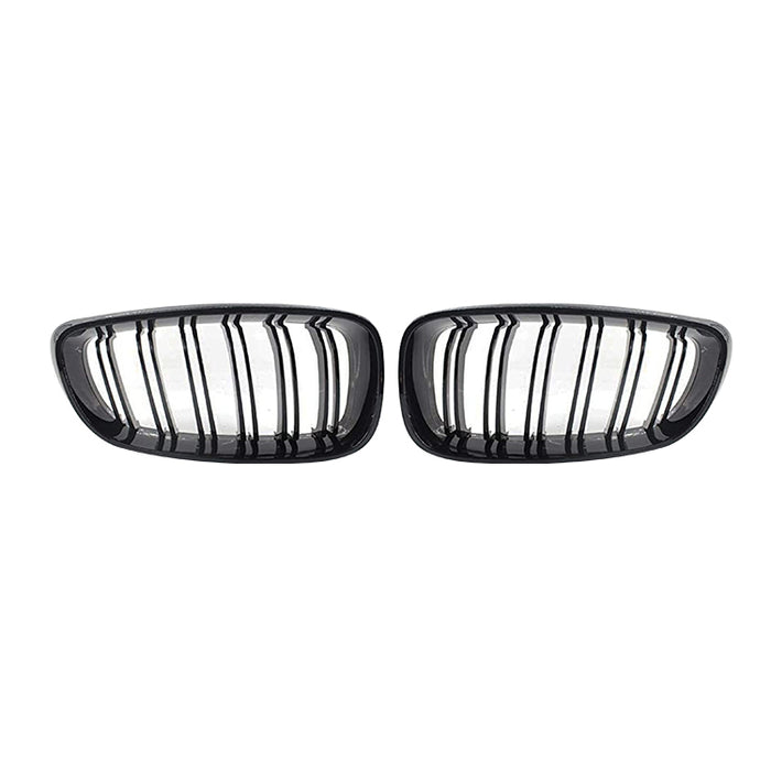 Nyrer Sæt – Front Dobbelt Gitter Grill til BMW 3 Serie GT F34 (2013–2019) – Blank Sort