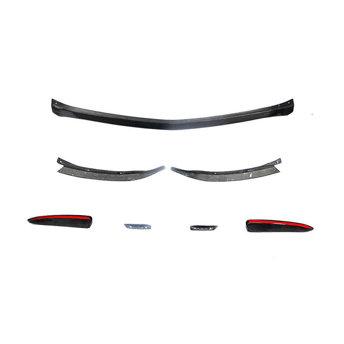 Fronttrim til Mercedes A-Klasse W177 AMG-Line (2019+) – Blank Sort