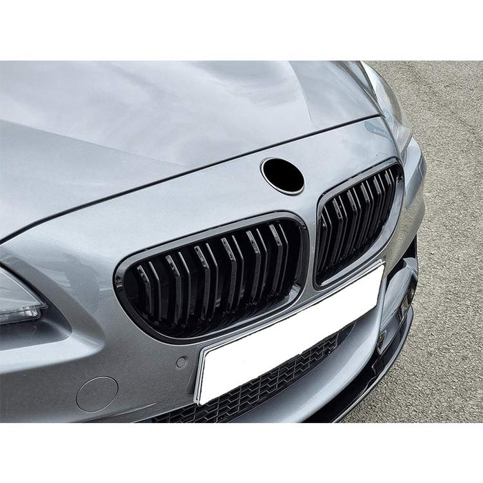 Glossy black double kidney grille grill set BMW 6 Series F06 F12 F13 replacement