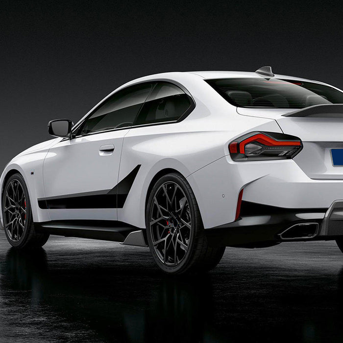 Sideskørter til BMW 2-Serie G42 Coupe (2022-) - Blank Sort