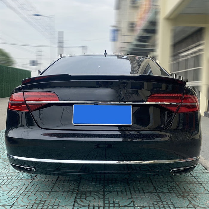 Bakspoiler till Audi A8 D4 2010-2017 blank svart