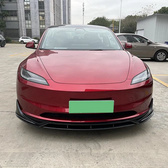 Tesla Model 3 främre splitter blank svart