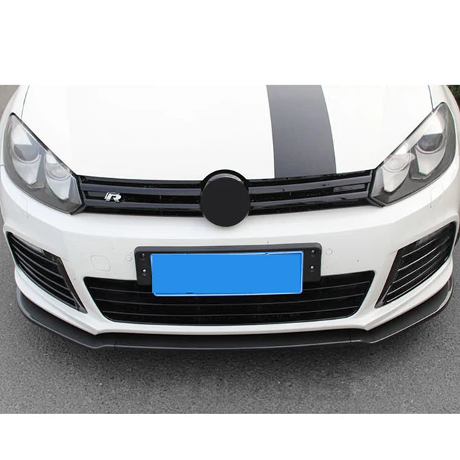 Volkswagen Golf 6 R20 ser främre splitter blank svart