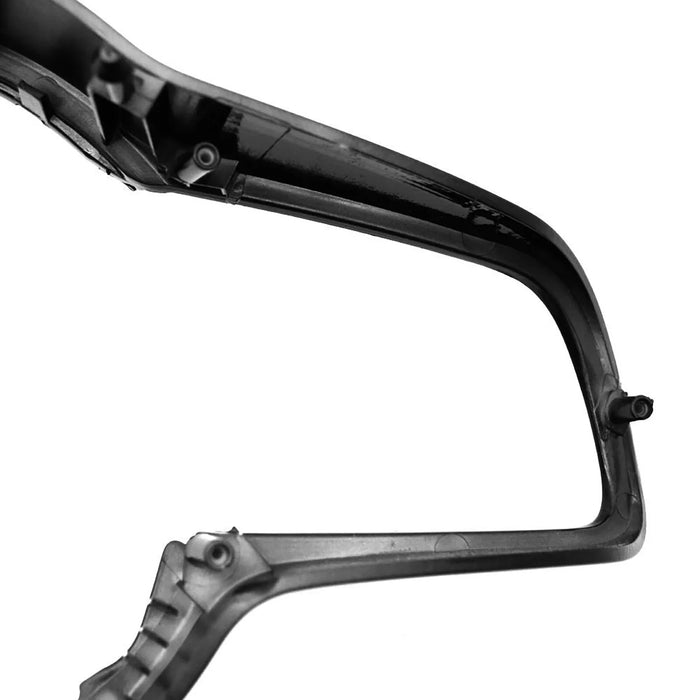 Carbon-coated steering wheel for Volkswagen Beetle, sleek black design professional product shot