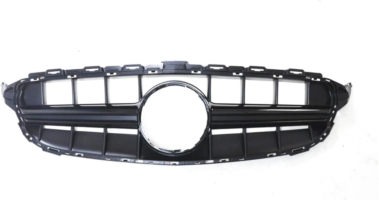 AMG E63-Style Frontgrill til Mercedes W205 C-Klasse (2014–2018) – Blank Sort