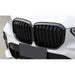 Matte black dual kidney grill set for BMW X5 G05 2019-2023 front with vertical slats