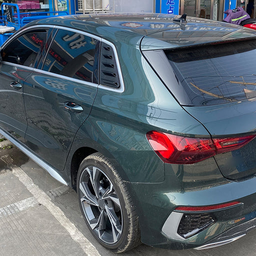Bagrude Lameller Cover Blank Sort protection on dark teal Audi A3 8Y sedan
