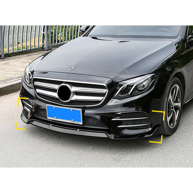 Mercedes-benz E-klass W213 Främre splitter blank svart