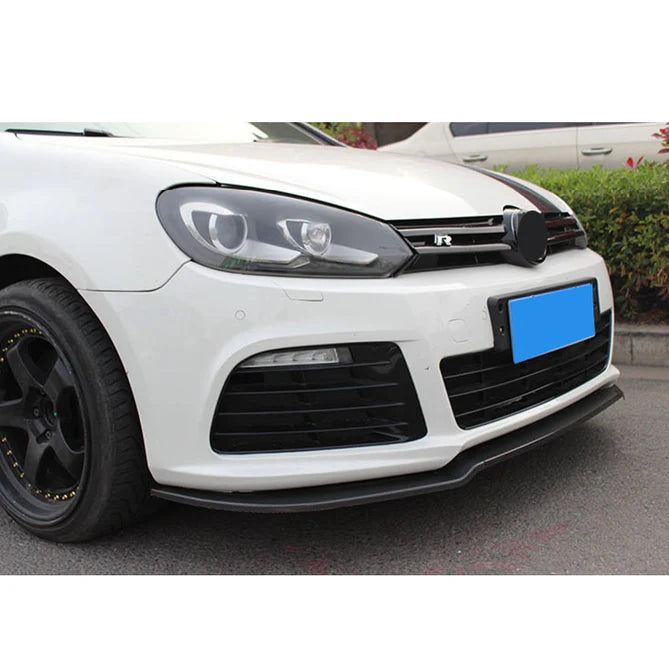 Volkswagen Golf 6 R20 ser främre splitter blank svart