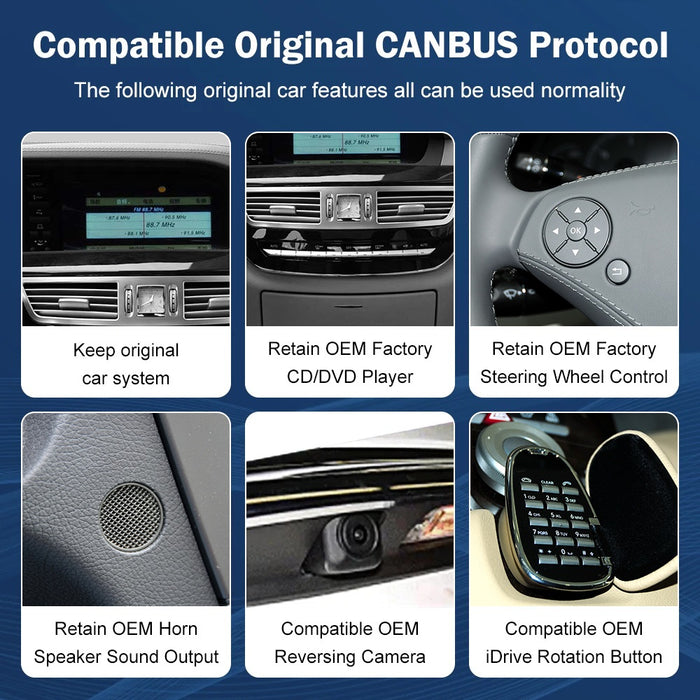 10.25'' Android Touchskærm til Mercedes S-Klasse W221, med Apple Carplay & Android Auto