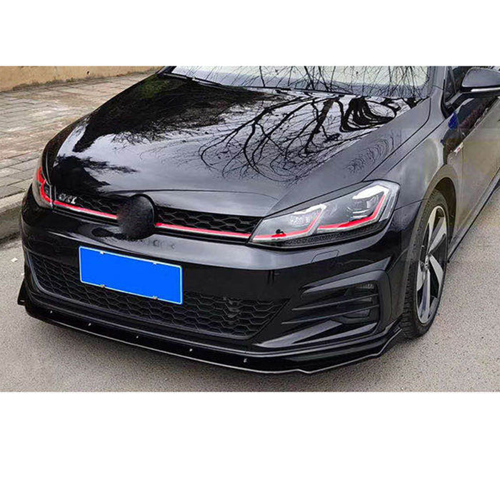 Performance Frontsplitter til Golf 7.5 blank sort
