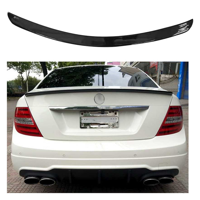 Bakspoiler till Mercedes W204 2007-2013 blank svart 