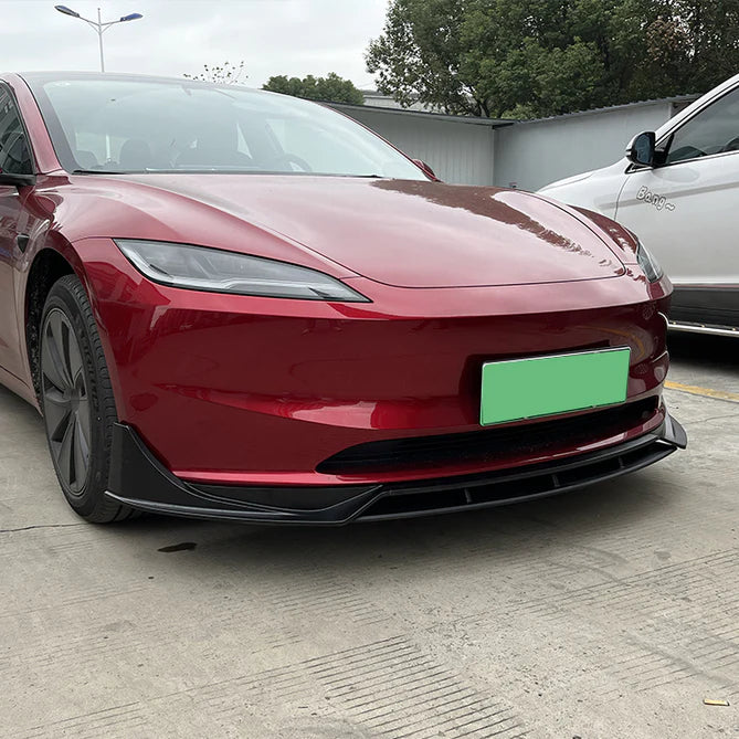 Tesla Model 3 främre splitter blank svart