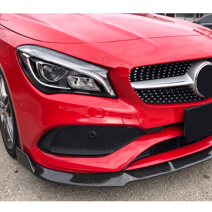 Frontspoiler till Mercedes-Benz CLA-Klass W117 blank svart