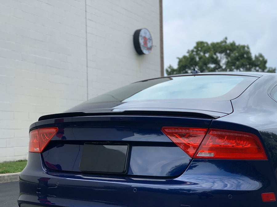 Bakspoiler till Audi A7 4G 2010-2018 blank svart