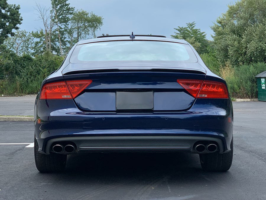 Bakspoiler till Audi A7 4G 2010-2018 blank svart