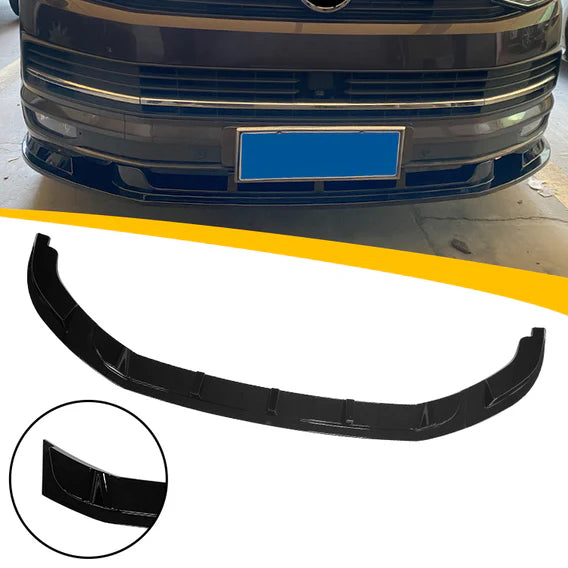 Volkswagen Transporter T6 främre splitter blank svart