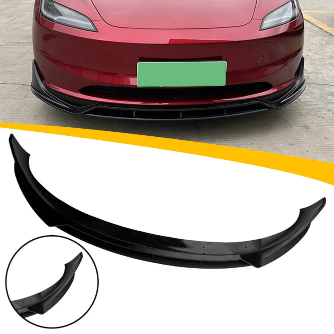 Tesla Model 3 främre splitter blank svart