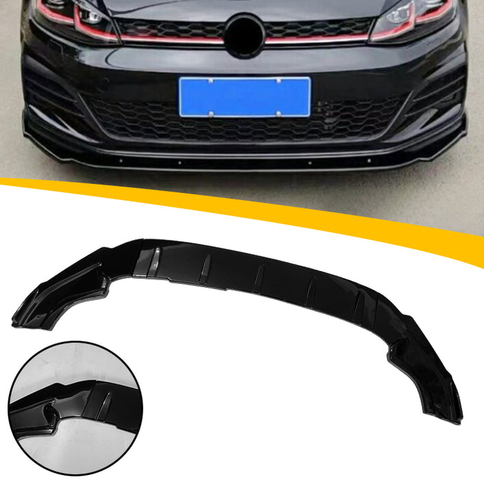 Performance Frontsplitter til Golf 7.5 blank sort