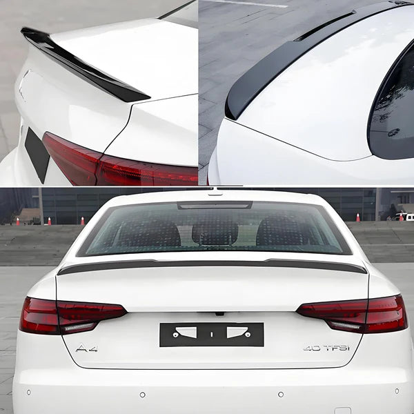 Bagspoiler til Audi A4 B9 blank sort