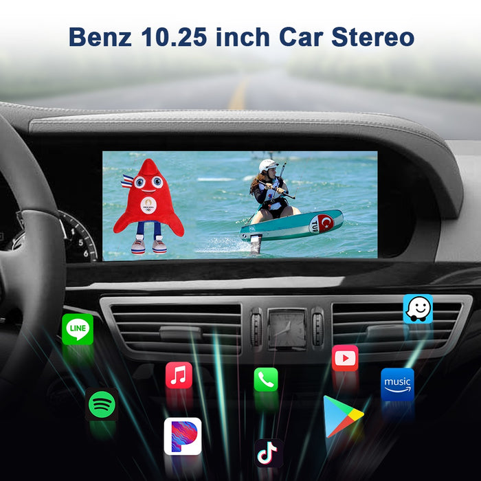 10.25'' Android Touchskærm til Mercedes S-Klasse W221, med Apple Carplay & Android Auto