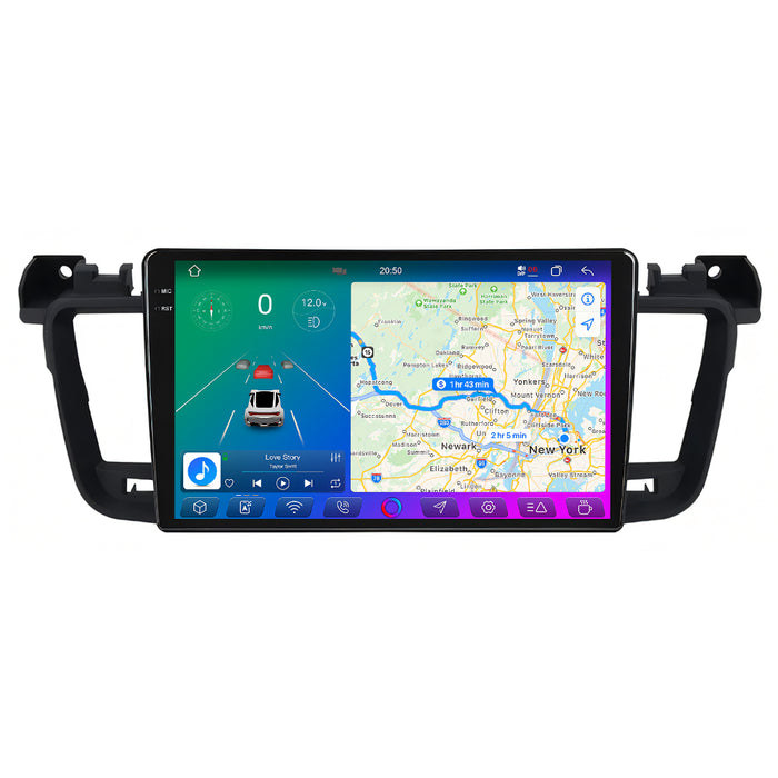 X-Series 9" Android Touchsystem til Peugeot 508 (2011-2018), med Apple Carplay & Android Auto