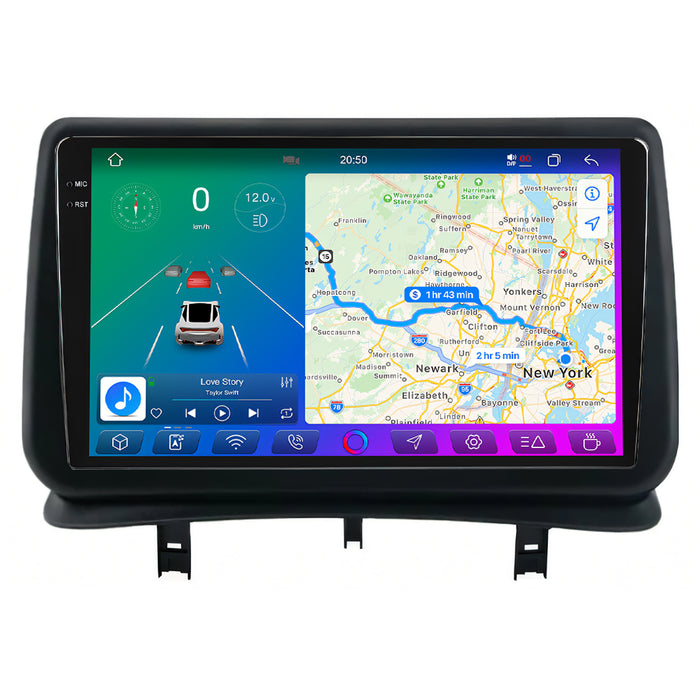 X-Series 9" Android Touchsystem til Renault Clio 3 (2005-2014) med Apple Carplay & Android Auto
