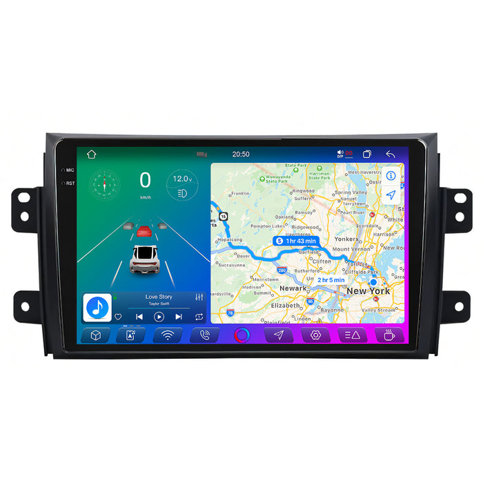 X-Series 9" Android Touchsystem til Suzuki SX4 (2006-2013), med Apple Carplay & Android Auto