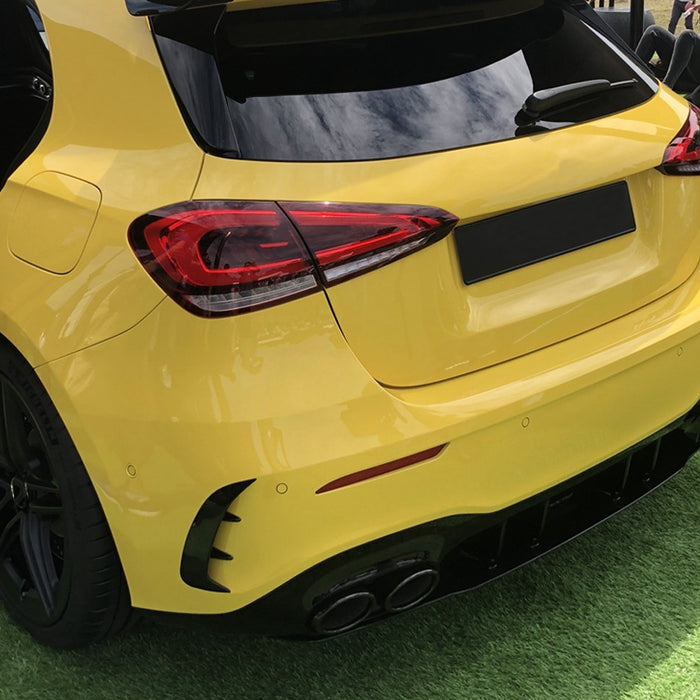 Aero Flaps til Mercedes A-klasse W177 Hatchback AMG-Line (2019-2022) - Blank Sort