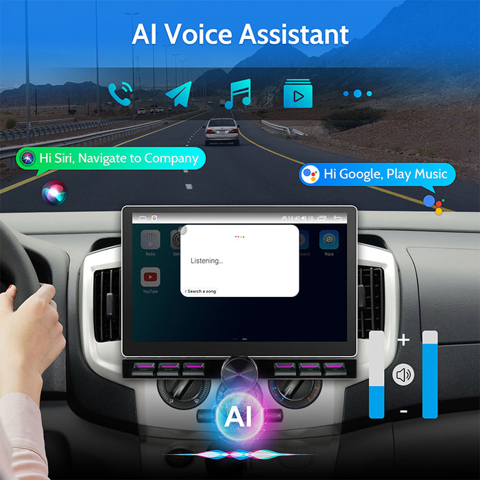 11.6'' 2-DIN Universal Android skærm, med Apple Carplay & Android Auto