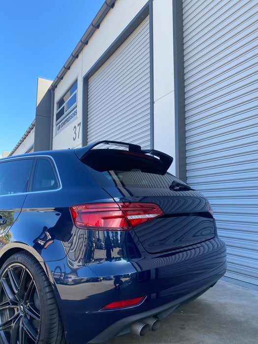 Bakspoiler till Audi A3 8V Hatchback blank svart