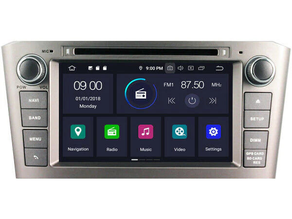 7'' Toyota Avensis Android-radio