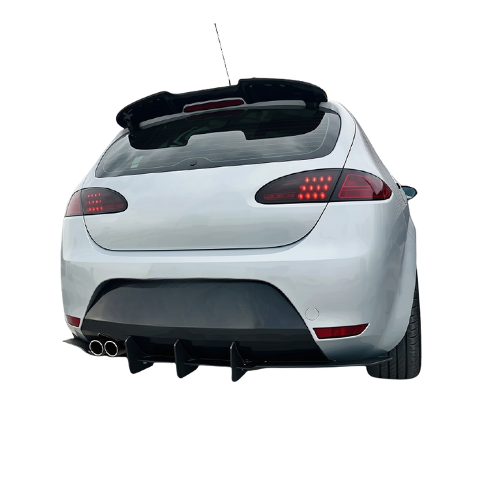 Bagspoiler til Seat Leon MK2 (2004-2009) FR-Style - Blank Sort