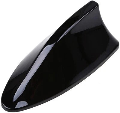 Hajfinne antenne sort black glossy shark fin car roof antenna