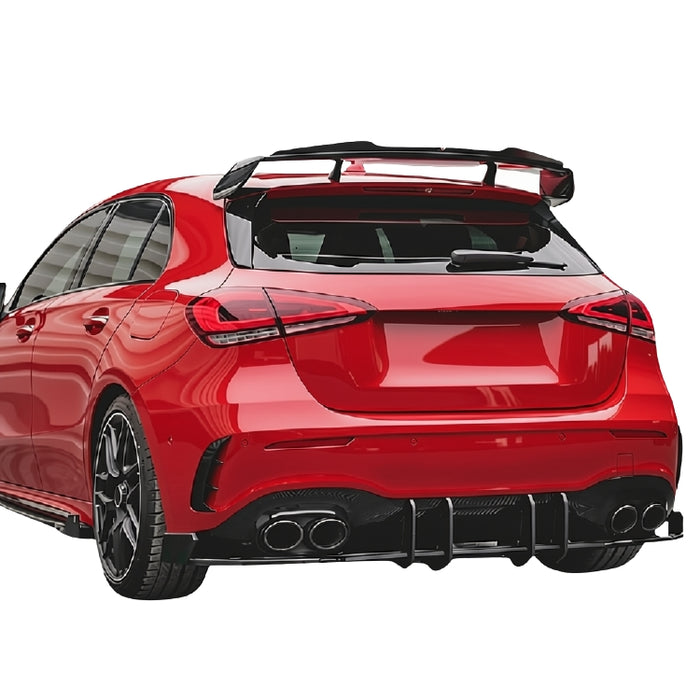 Blade Trim til Bagdiffuser – Mercedes A-Klasse W177 (2019-2023) – Blank Sort