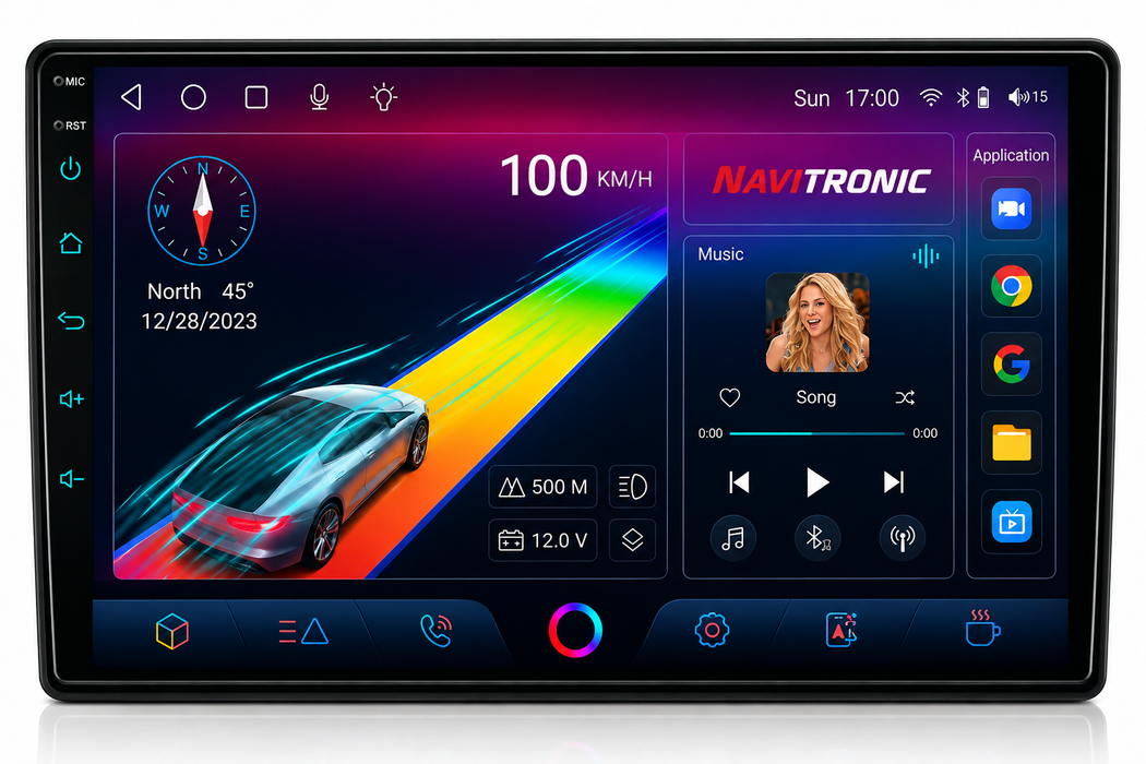 9'' Android Multimedia Touchsystem Audi A4 (2000-2008), med Apple Carplay & Android Auto