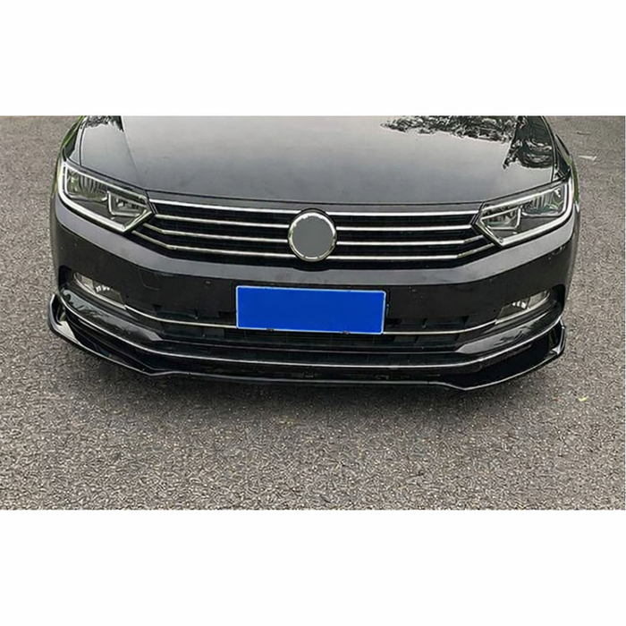 Front splitter til Volkswagen Passat B8 - Blank sort