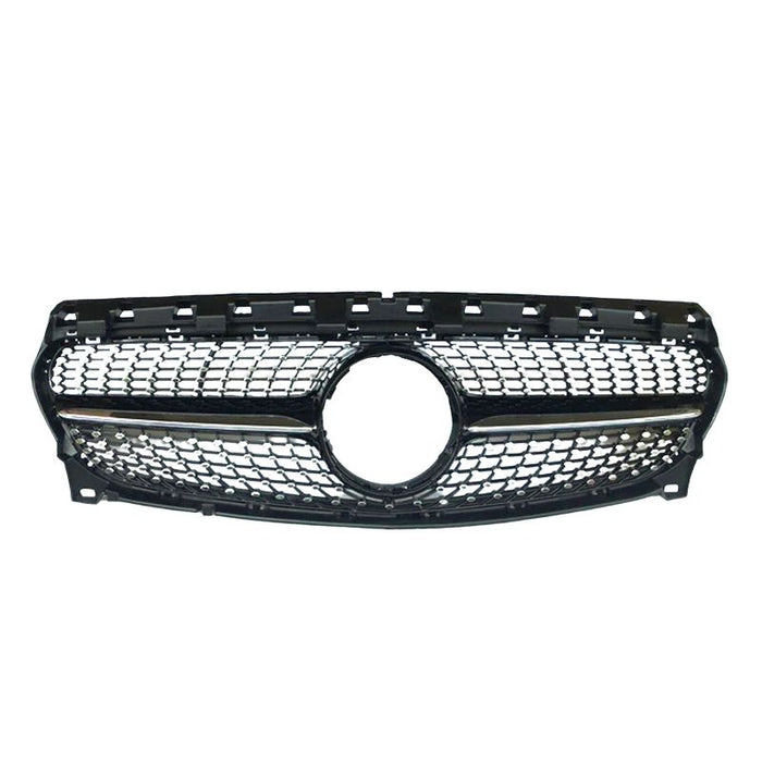 Frontgrill til Mercedes CLA C117 / X117 (2016–2019) Diamant-Style - Blank Sort
