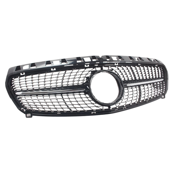 Frontgrill til Mercedes CLA C117 / X117 (2016–2019) Diamant-Style - Blank Sort