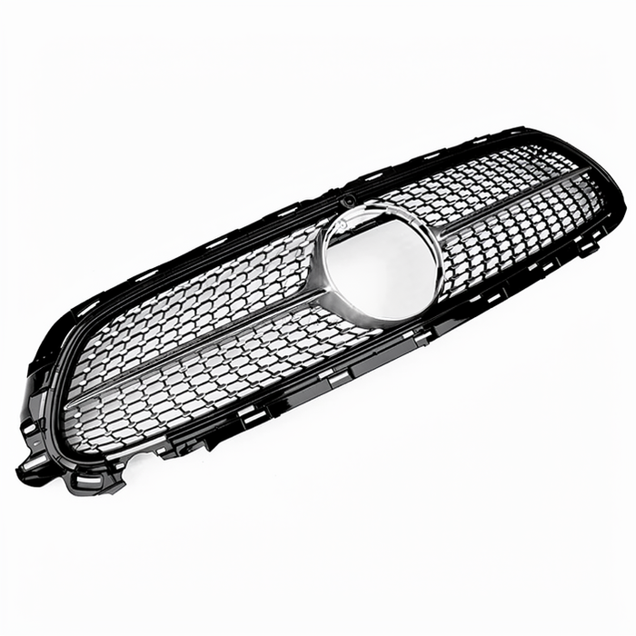 Frontgrill til Mercedes E-klasse W213 (2020–2023) Diamant-Style - Blank Sort
