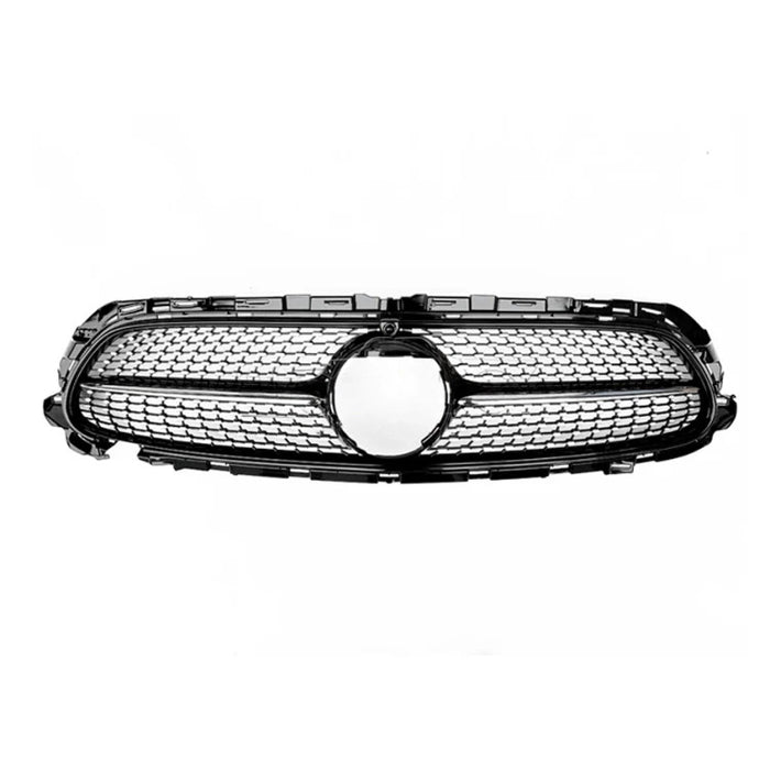 Frontgrill til Mercedes E-klasse W213 (2020–2023) Diamant-Style - Blank Sort