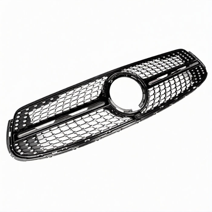 Frontgrill til Mercedes GLC X253 / C253 AMG-Line (2019-2023) Diamant-Style - Blank Sort