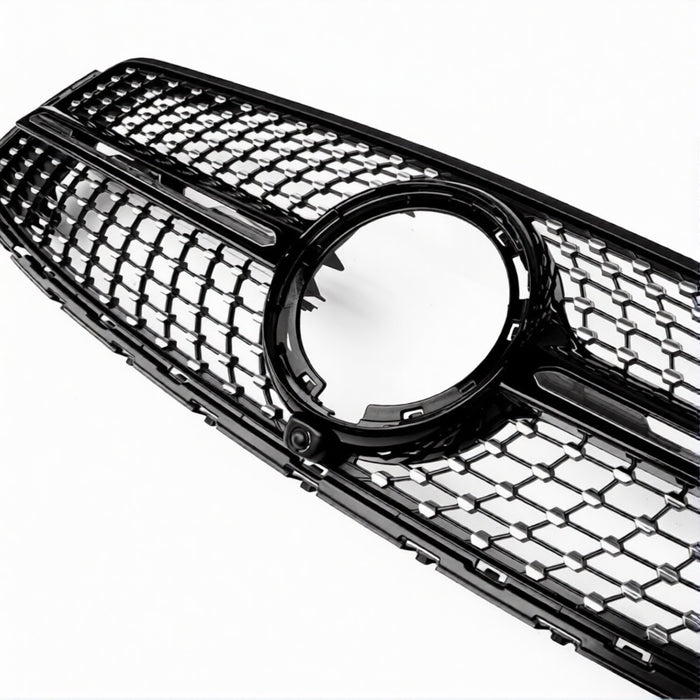 Frontgrill til Mercedes GLC X253 / C253 AMG-Line (2019-2023) Diamant-Style - Blank Sort