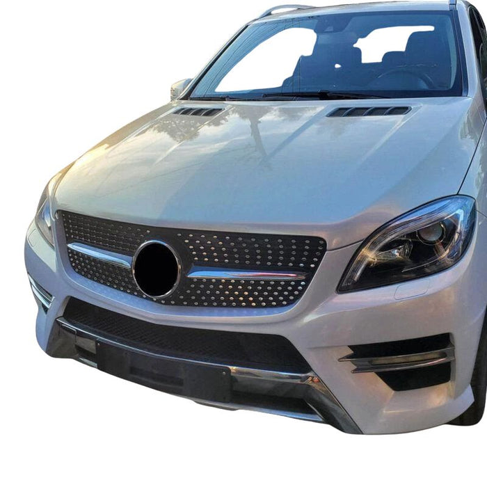 Frontgrill til Mercedes ML W166 (2013-2015) Diamond-Style - Blank Sort