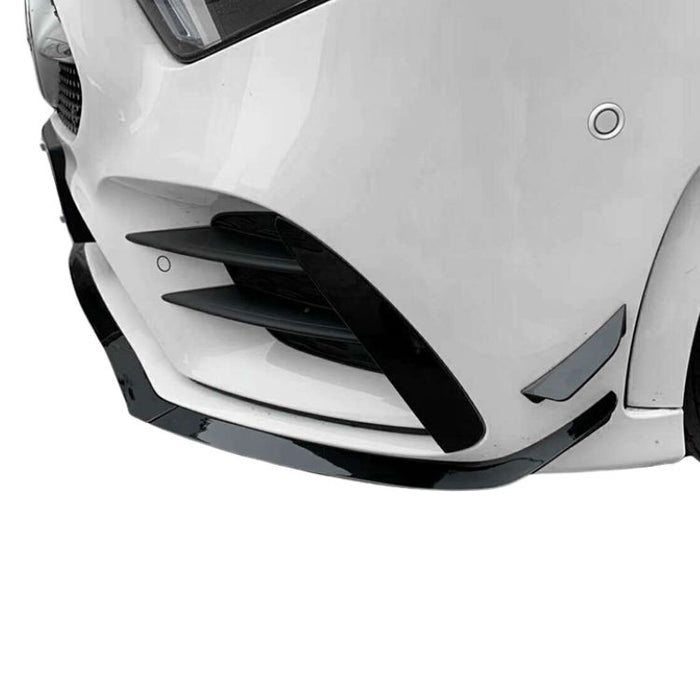 Fronttrim til Mercedes A-Klasse W177 AMG-Line (2019+) – Blank Sort