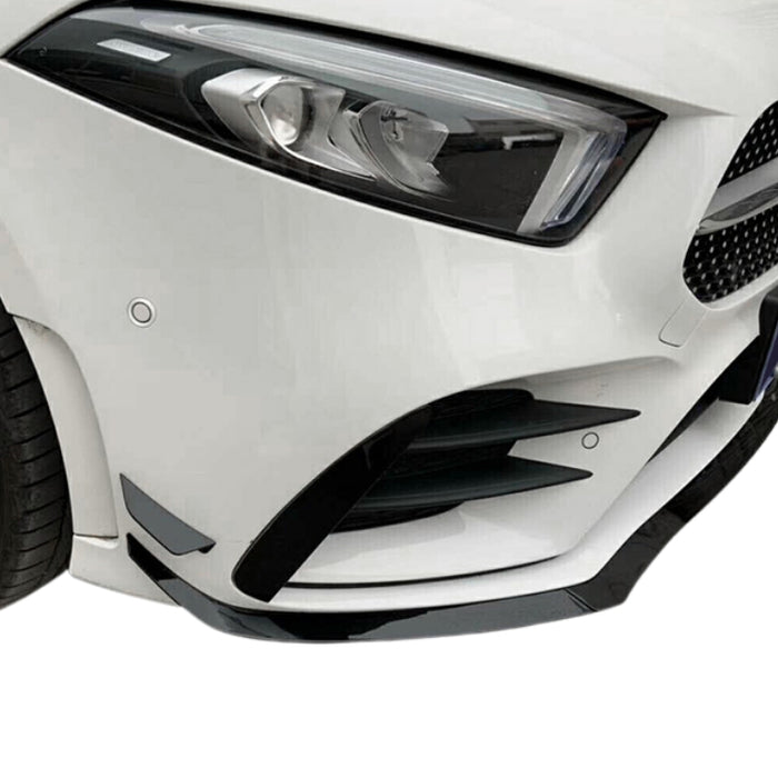 Fronttrim til Mercedes A-Klasse W177 AMG-Line (2019+) – Blank Sort