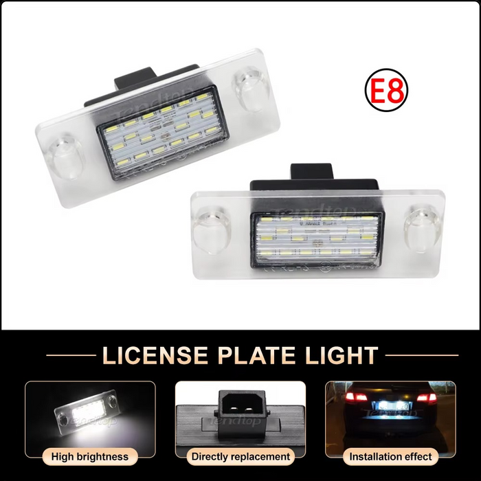 LED Nummerplade belysning til Audi